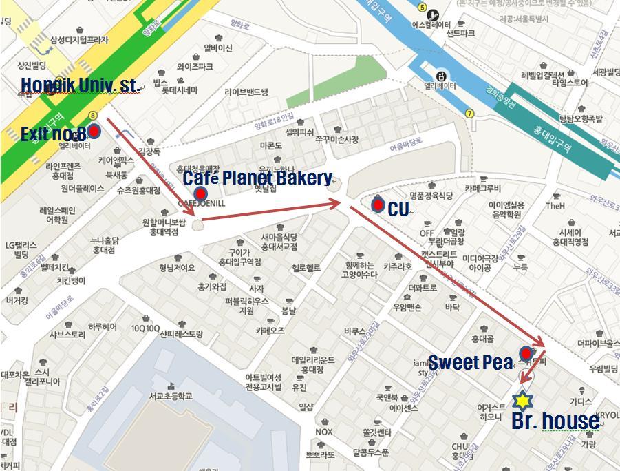 Br. Guesthouse Hongdae Сеул Екстер'єр фото